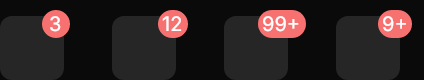 Badge demo: Count