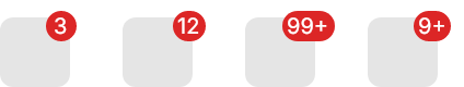 Badge demo: Count