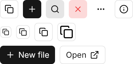 Button demo: Icons