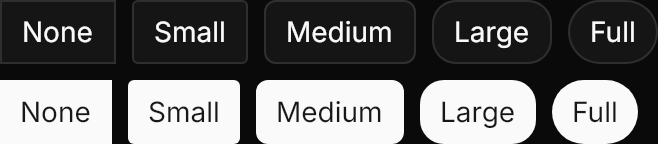 Button demo: Rounded