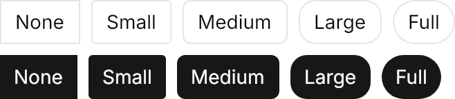 Button demo: Rounded
