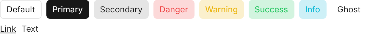 Button demo: Variants