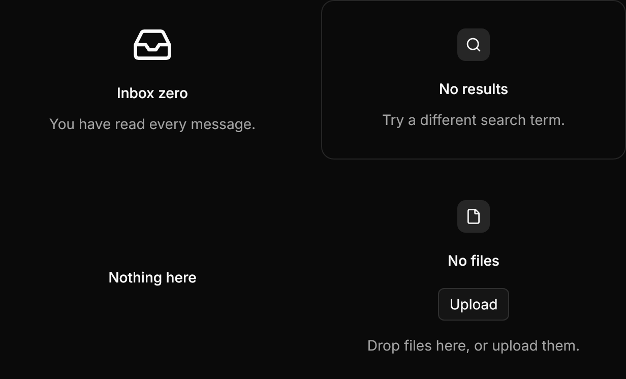 Empty demo: Variants