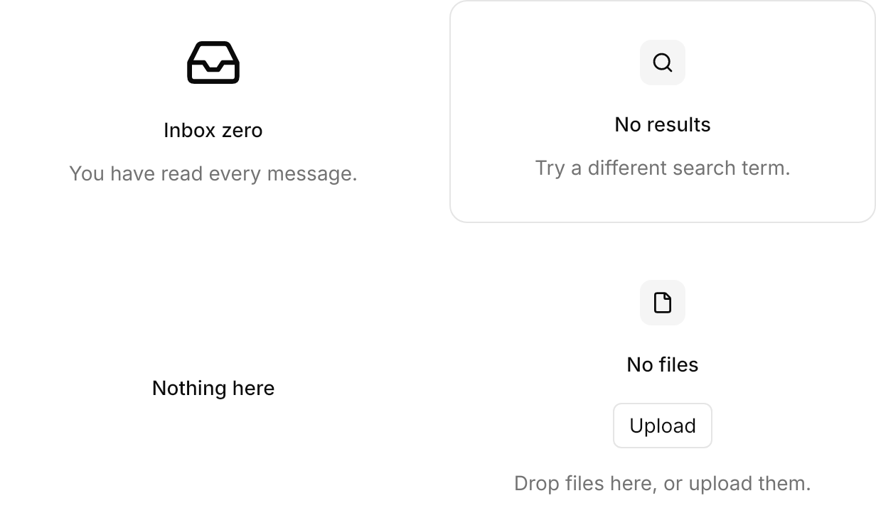 Empty demo: Variants