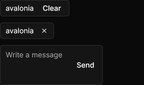 Input Group demo: Buttons