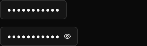 Input demo: Password