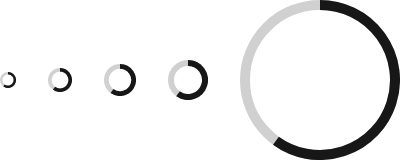 Progress Circle demo: Sizes