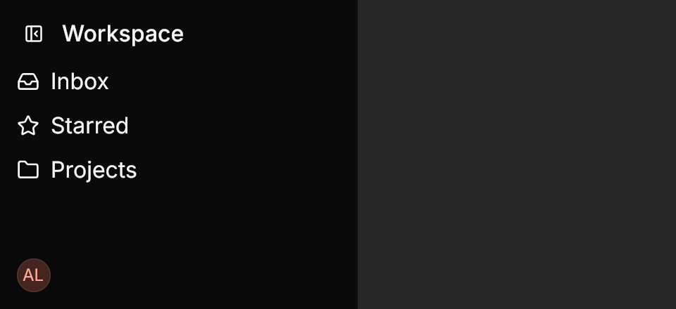 Sidebar demo: DrawerPage
