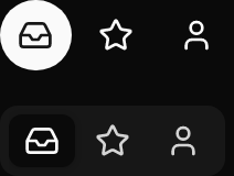 Tabs demo: Icon only