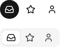 Tabs demo: Icon only