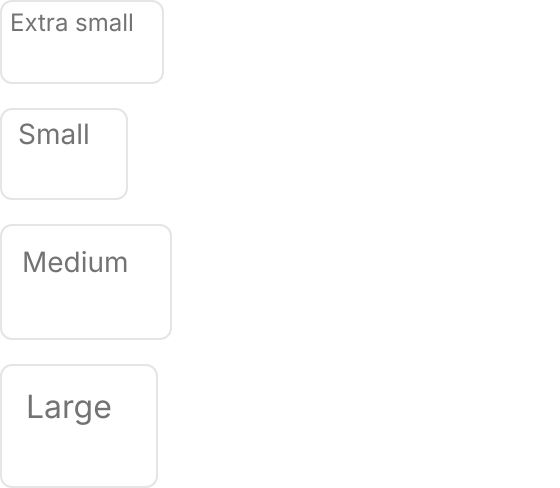 Textarea demo: Sizes