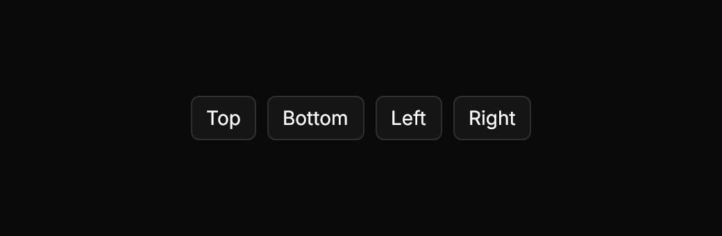 Tooltip demo: Placements